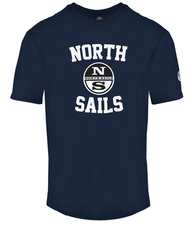 Shop North Sails Blue Cotton T-shirt