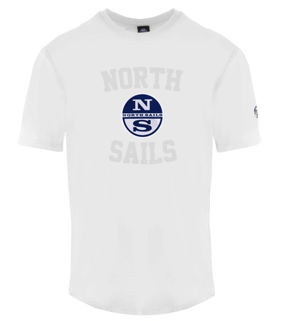 Shop North Sails White Cotton T-shirt