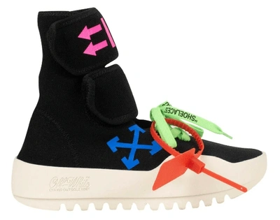 Shop Off-white Black Polyamide Sneakers