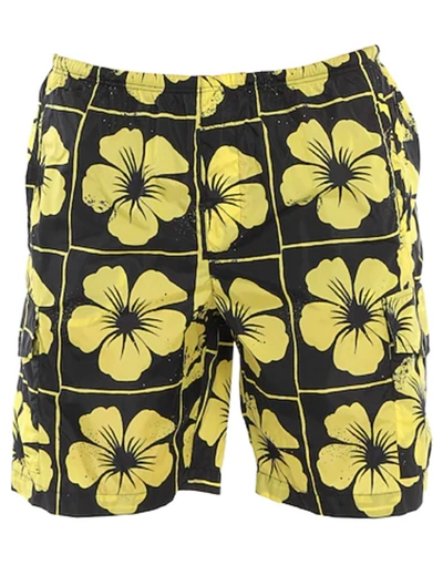Shop Palm Angels Yellow Polyamide Swimwear