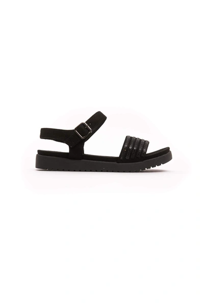 Peche Originel Péché Originel Black Textile Women Women's Sandal In Black
