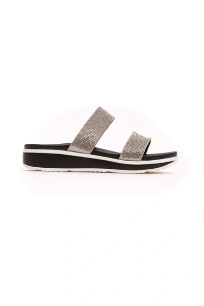 Shop Peche Originel Silver Polyurethane Sandal