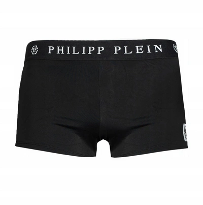 Shop Philipp Plein Philippe Model Black Polyamide Swimwear