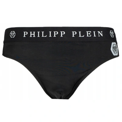 Shop Philipp Plein Philippe Model Black Polyamide Swimwear