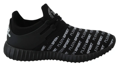 Plein Sport Black Polyester Runner Henry Sneakers In Black