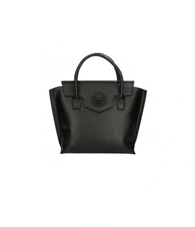Shop Plein Sport Black Polyurethane Handbag