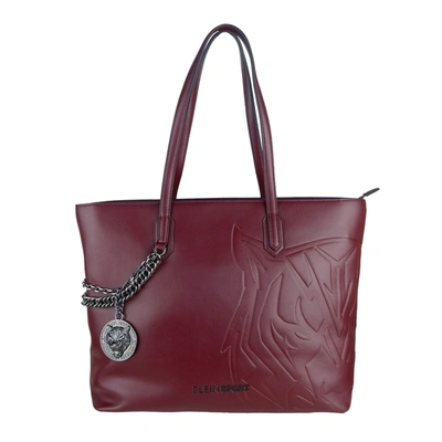 Shop Plein Sport Rosso Polyurethane Shoulder Bag