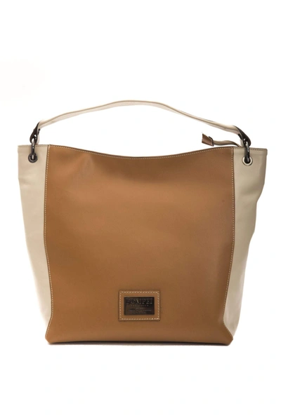 Shop Pompei Donatella Brown Leather Shoulder Bag