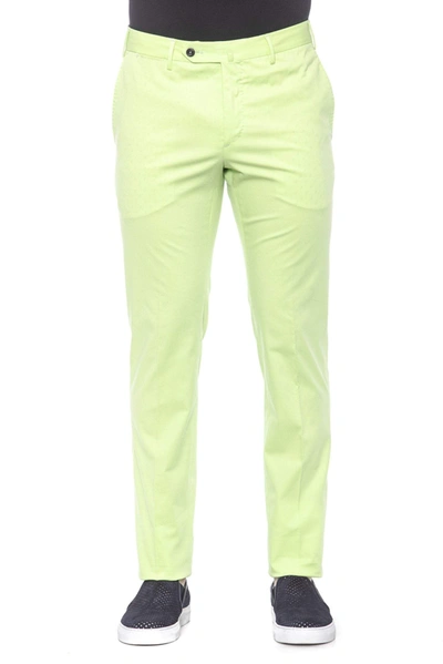 Shop Pt Torino Green Cotton Jeans & Pant