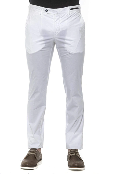 Shop Pt Torino White Cotton Jeans & Pant
