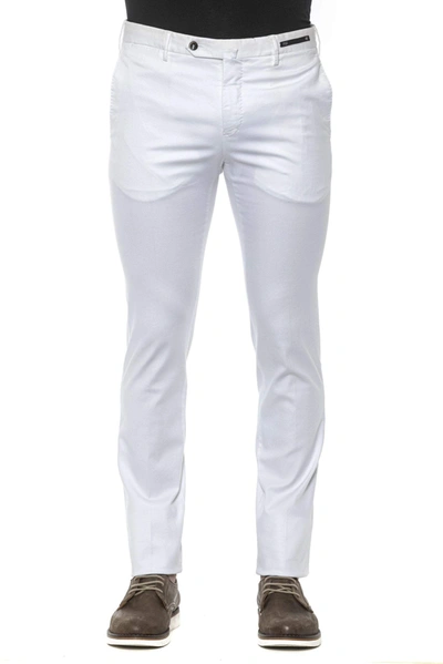 Shop Pt Torino White Cotton Jeans & Pant