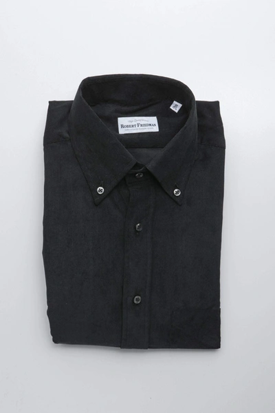 Shop Robert Friedman Black Cotton Shirt