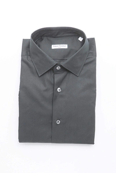 Robert Friedman Black Cotton Shirt In Black