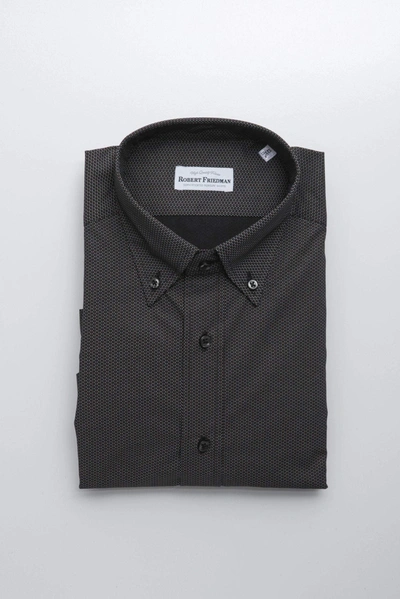 Shop Robert Friedman Black Cotton Shirt