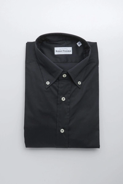 Shop Robert Friedman Black Cotton Shirt