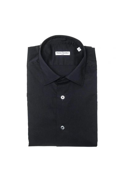 Robert Friedman Black Cotton Shirt In Black