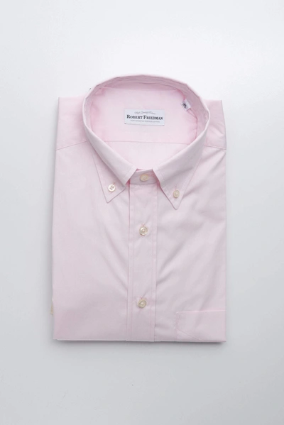 Shop Robert Friedman Pink Cotton Shirt