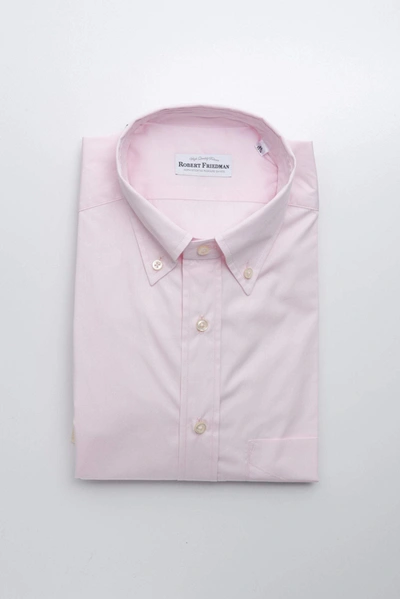 Robert Friedman Pink Cotton Shirt In Pink