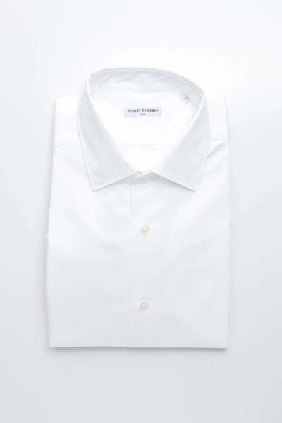 Robert Friedman Light-blue Cotton Shirt In White