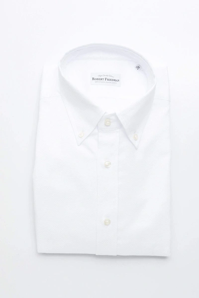Robert Friedman White Cotton Shirt In White