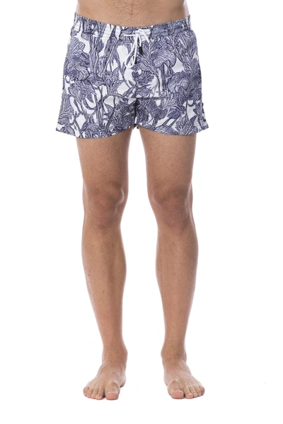 Roberto Cavalli Sport Light Blue Polyester Mens Swimwear In Light-blue