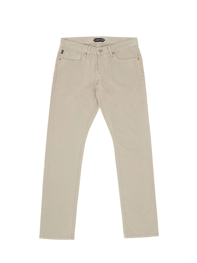 Shop Tom Ford Beige Five Pockets Jeans Pants