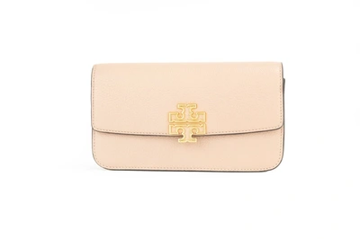Tory Burch Britten Small Meadowsweet Leather Chain Wallet Crossbody Bag In Yanliş