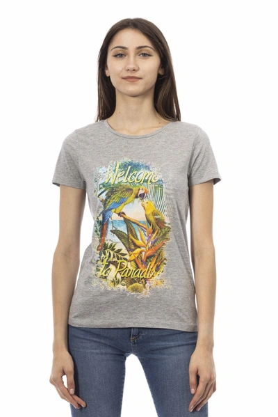 Trussardi Action Cotton Tops & Women's T-shirt In Gray