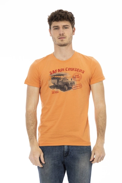 Shop Trussardi Action Orange Cotton T-shirt