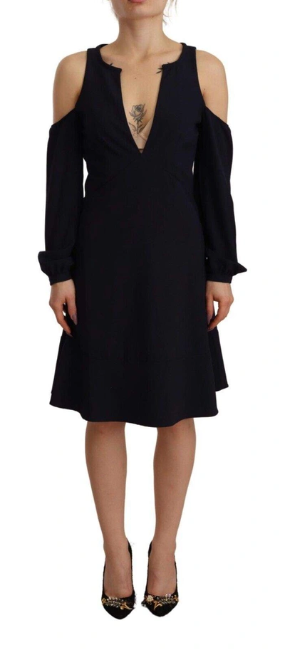 Twinset Empire-line Skater Dress In Black
