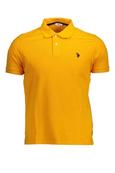 Shop U.s. Polo Assn Orange Polo Shirt In Gray