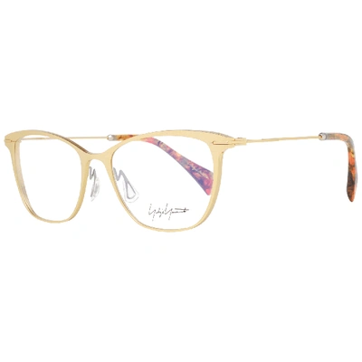 Shop Yohji Yamamoto Gold  Optical Frames