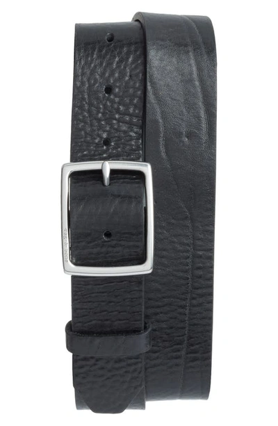 Shop Rag & Bone Rugged Leather Belt In Black