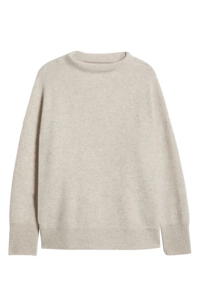Shop Vince Funnel Neck Cashmere Sweater In Marble