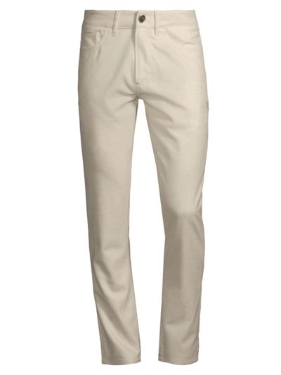 Shop Isaia Men's Wool Pants In White