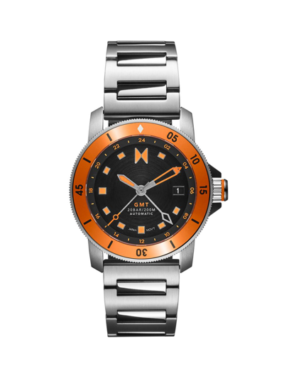 Shop Mvmt Men's Cali Diver Automatic Stainless Steel Bracelet Watch/40mm In Black