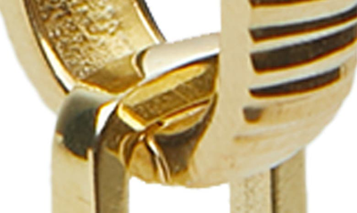 Argento Vivo Double Hoop Drop Earrings In Gold