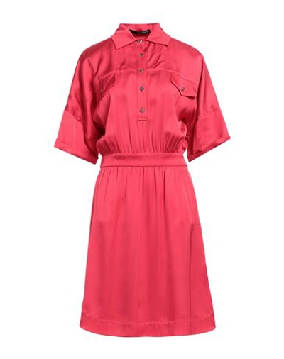 Shop Annarita N Woman Mini Dress Magenta Size Xs Polyester, Elastane