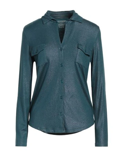 Shop Majestic Filatures Woman Shirt Deep Jade Size 1 Viscose, Elastane In Green
