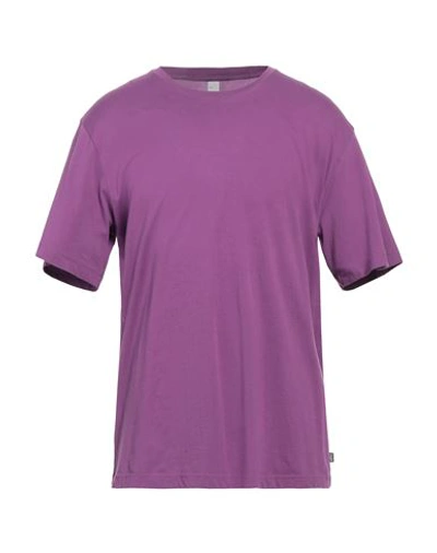 Shop Aspesi Man T-shirt Mauve Size Xxl Cotton In Purple