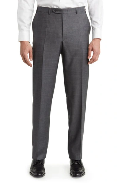 Shop Canali Siena Classic Fit Solid Wool Suit In Grey