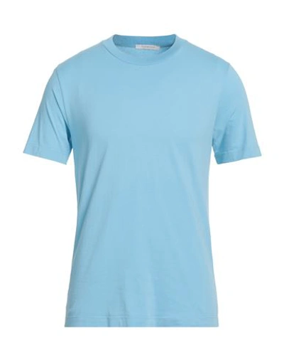 Shop Bellwood Man T-shirt Sky Blue Size 44 Cotton