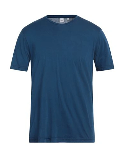 Shop Aspesi Man T-shirt Navy Blue Size Xxl Cotton