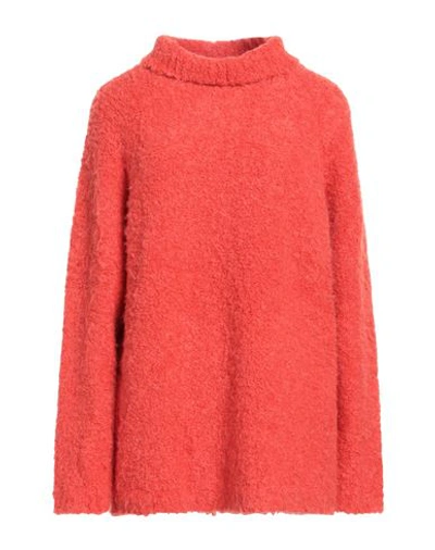Gauchère Gauchere. Woman Turtleneck Tomato Red Size 6 Polyester, Alpaca Wool, Virgin Wool, Polyamide In Tomato Red