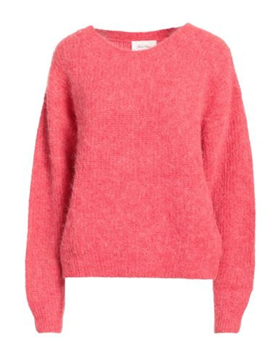 Shop American Vintage Woman Sweater Coral Size S Acrylic, Alpaca Wool, Polyamide, Wool, Elastane In Red