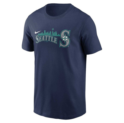 Shop Nike Navy Seattle Mariners Local Team Skyline T-shirt