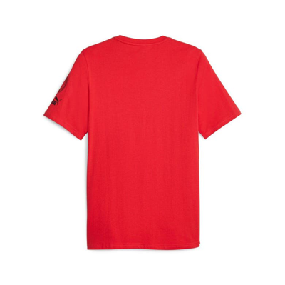Shop Puma Red Ac Milan Ftblcore Graphic T-shirt