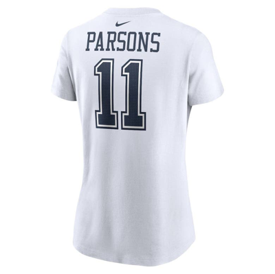 Shop Nike Micah Parsons White Dallas Cowboys Player Name & Number T-shirt