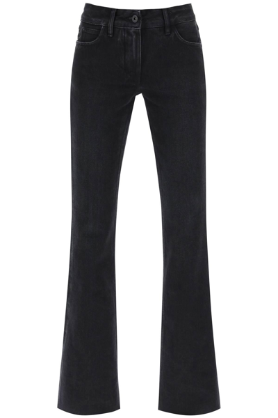 Shop Off-white Bootcut Fit Jeans In Black