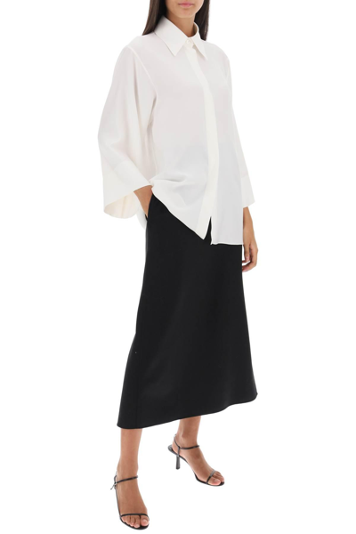 Shop The Row Malvina Shirt With Kimono Sleeves In White